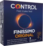 Control Preservativos finissimo original. Caixa de 3 preservativos