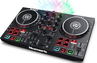 Numark Party Mix II Controlador DJ, mesa de mistura com luzes integradas
