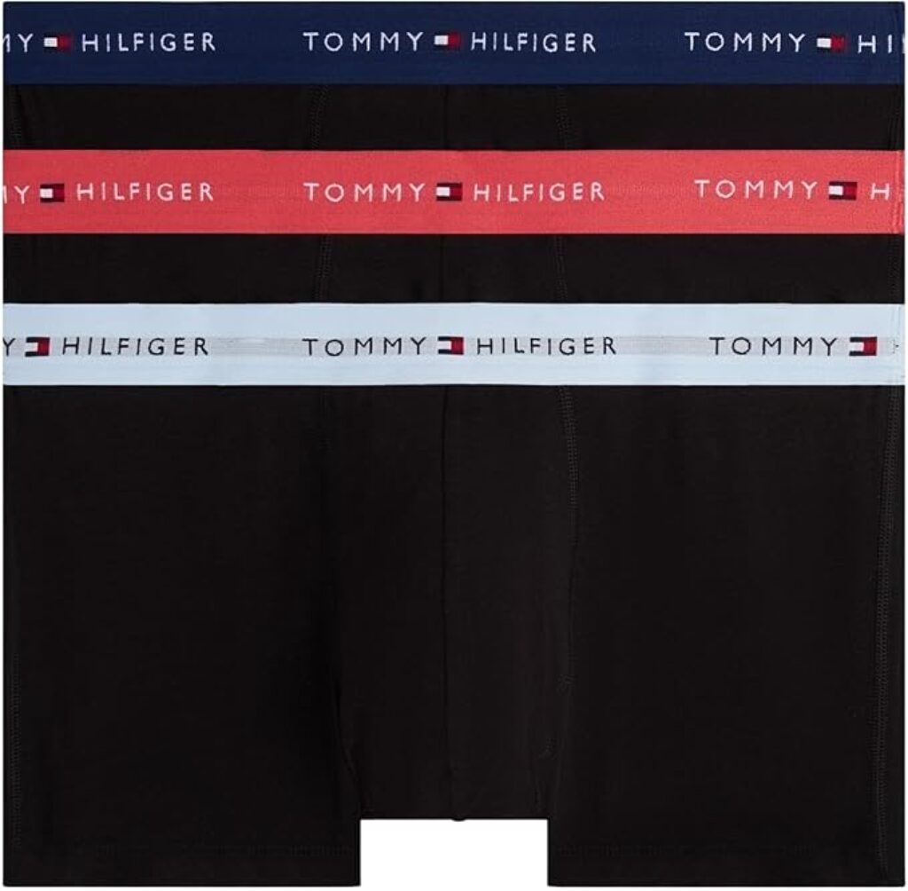 Tommy Hilfiger Cuecas boxer Trunks homem pack de 3 com cintura com logótipo
