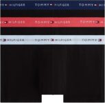 Tommy Hilfiger Cuecas boxer Trunks homem pack de 3 com cintura com logótipo