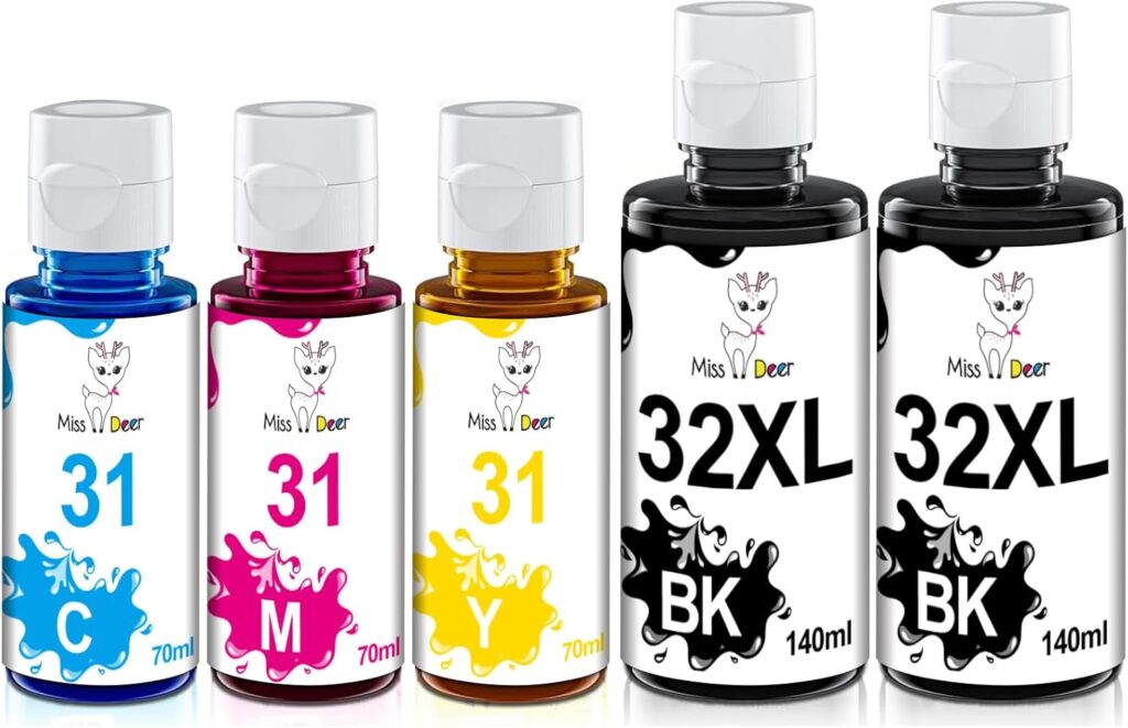 Miss Deer 31 32XL para HP 31 32XL, compatível com HP Smart Tank