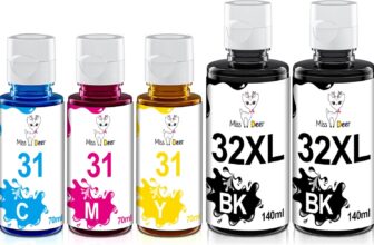 Miss Deer 31 32XL para HP 31 32XL, compatível com HP Smart Tank