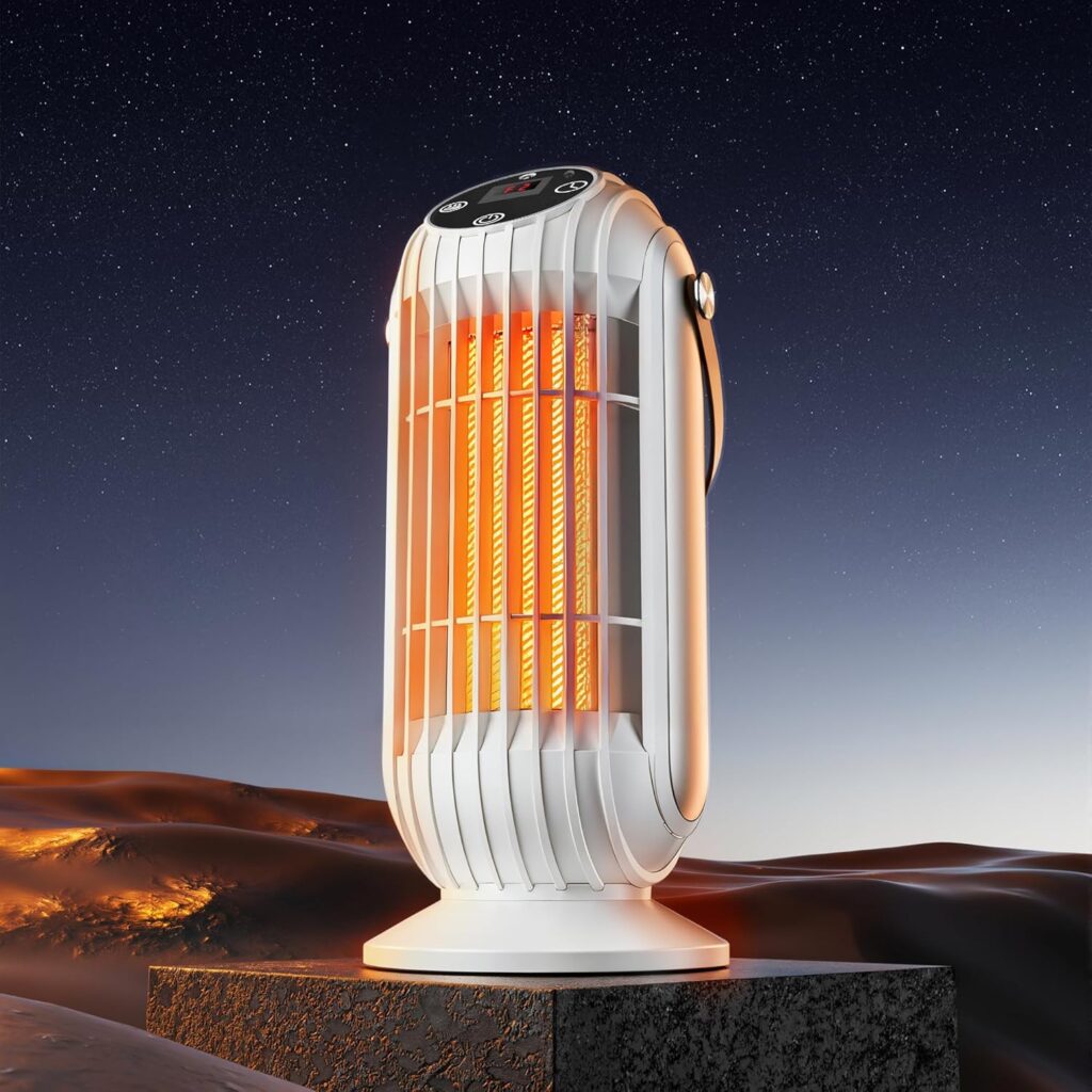 Aquecedor de baixo consumo de 1500W, aquecedor cerâmico proteção sobreaquecimento.