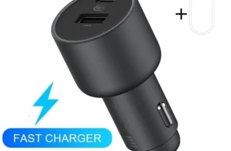 Carregador de carro original xiaomi 100w 5v 3a duplo usb