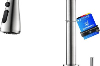 Ibergrif Torneira de Cozinha Removível | Torneira para Lava-louças Giratória 360°