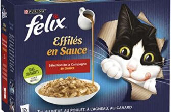 FELIX Gato Adulto | Seleção de carne de bovino, frango, pato e borrego | Embalagem com 12 x 85 g