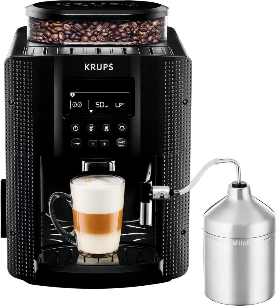 Krups Essential Máquina de café superautomática LCD + acessórios para leite