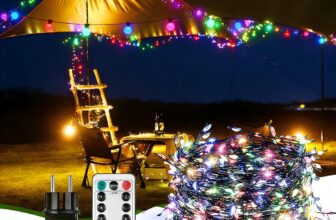 Luzes de Natal 20 m 400 LED luzes de Natal 8 modos com memória