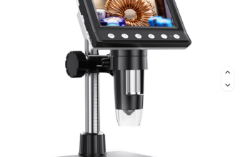 Microscópio Eletrônico Digital USB com Tela de 4,3 Polegadas 1000X com Iluminação LED