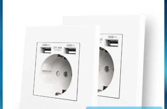 Tomada de carregamento usb dupla, tomada de alimentação ac 110 ~ 250v