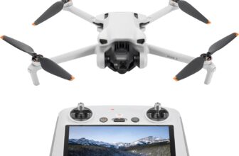 DJI Mini 3 (DJI RC) – Mini Drone, Leve e Dobrável Grava em 4K HDR, 38 Minutos de Tempo de Voo