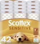 Scottex Papel higiénico Sensitive 42 rolos com 3 camadas (7 embalagens de 6 rolos)