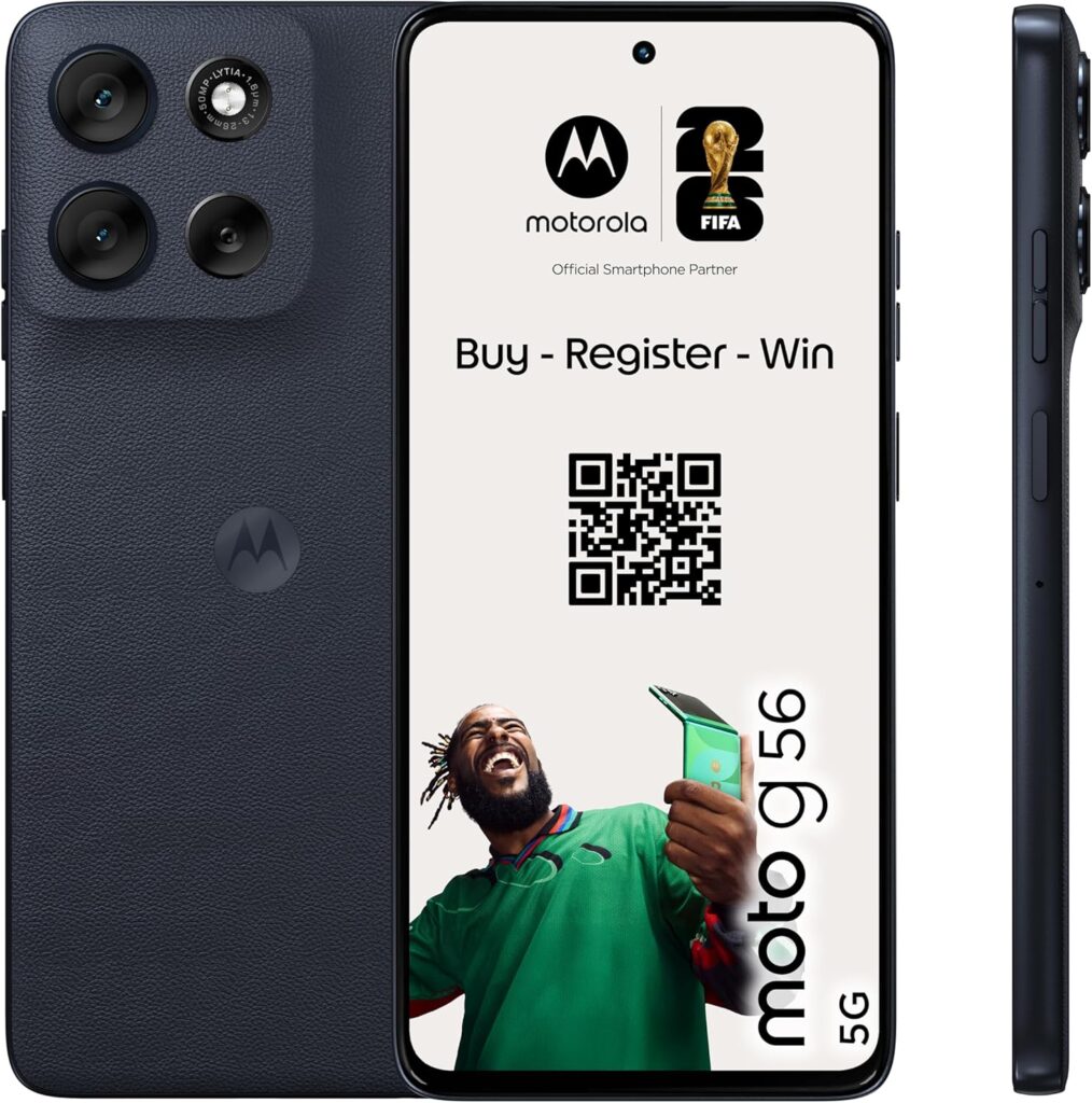 Moto g56 5G 24GB (8GB+16GB RAM Boost)/256GB Preto