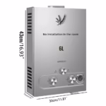 Esquentador Vevor 6L a gás propano