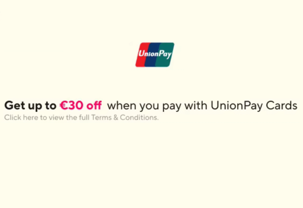 Recebe um desconto de até 30€