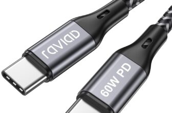 Cabo USB C a USB C [2M], cabo PD 20V/3A 60W