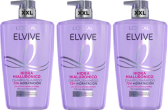 L'Oréal Paris Elvive Hidra Hialurónico champô 72h de hidratação [3x 1 litro]