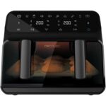 Fritadeira de Ar Cecotec Cecofry Advance 9000 Window 9L 2850W Dupla Cuba LED