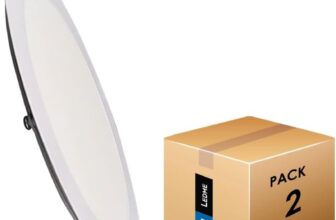 Pack de 2 Downlight LED 220mm 20W Extraplano | 2000 lúmens | Cor (6000k ou 4500k)