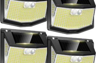 4 x Luz solar exterior 248 LED/300 °