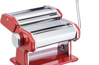 KitchenCraft: World of Flavours Máquina de massa fresca, aço inoxidável