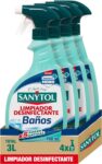 Sanytol Desinfetante Anticalcário para Casa de Banho, Pack de 4 x 750 ML = 3L