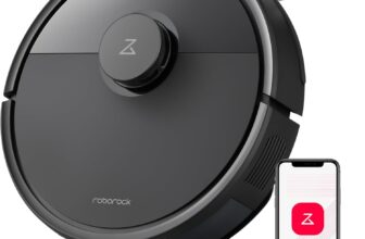 roborock Q7 L5 Robô aspirador e mopa com sistema duplo anti-emaranhamento, sucção HyperForce de 8.000 Pa