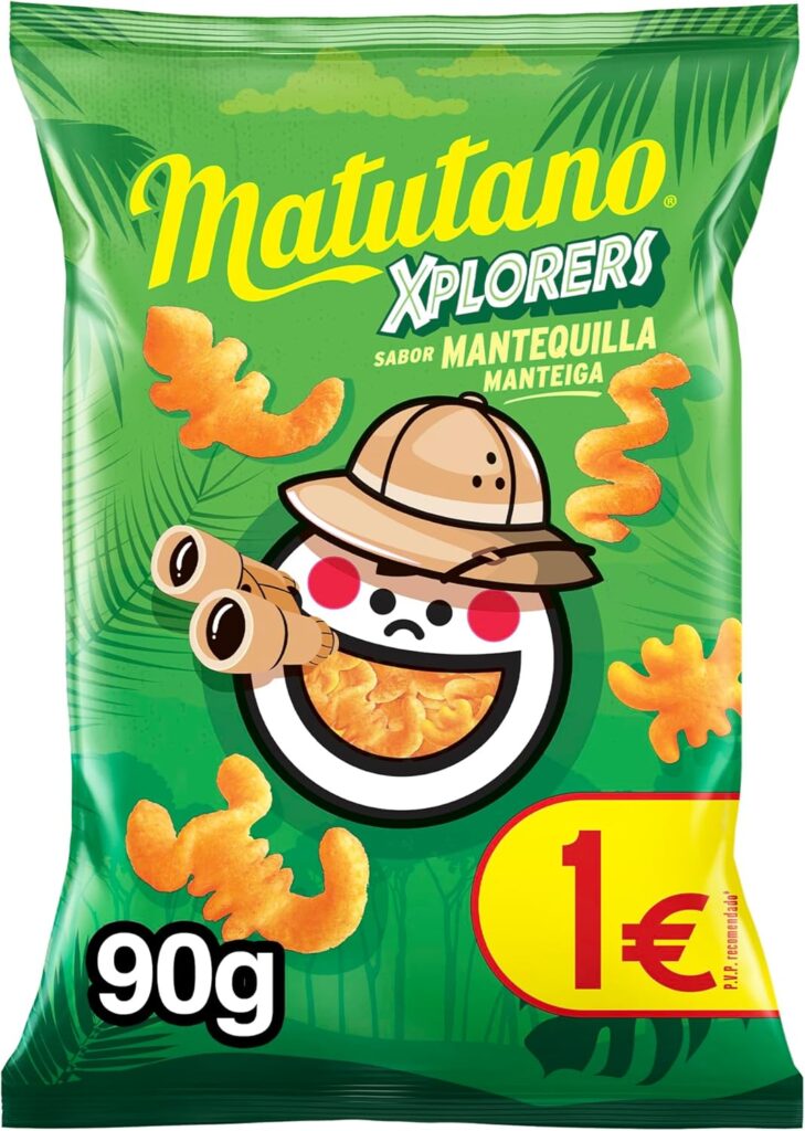 Matutano Xplorers, Snack com sabor de manteiga, 90 gramas