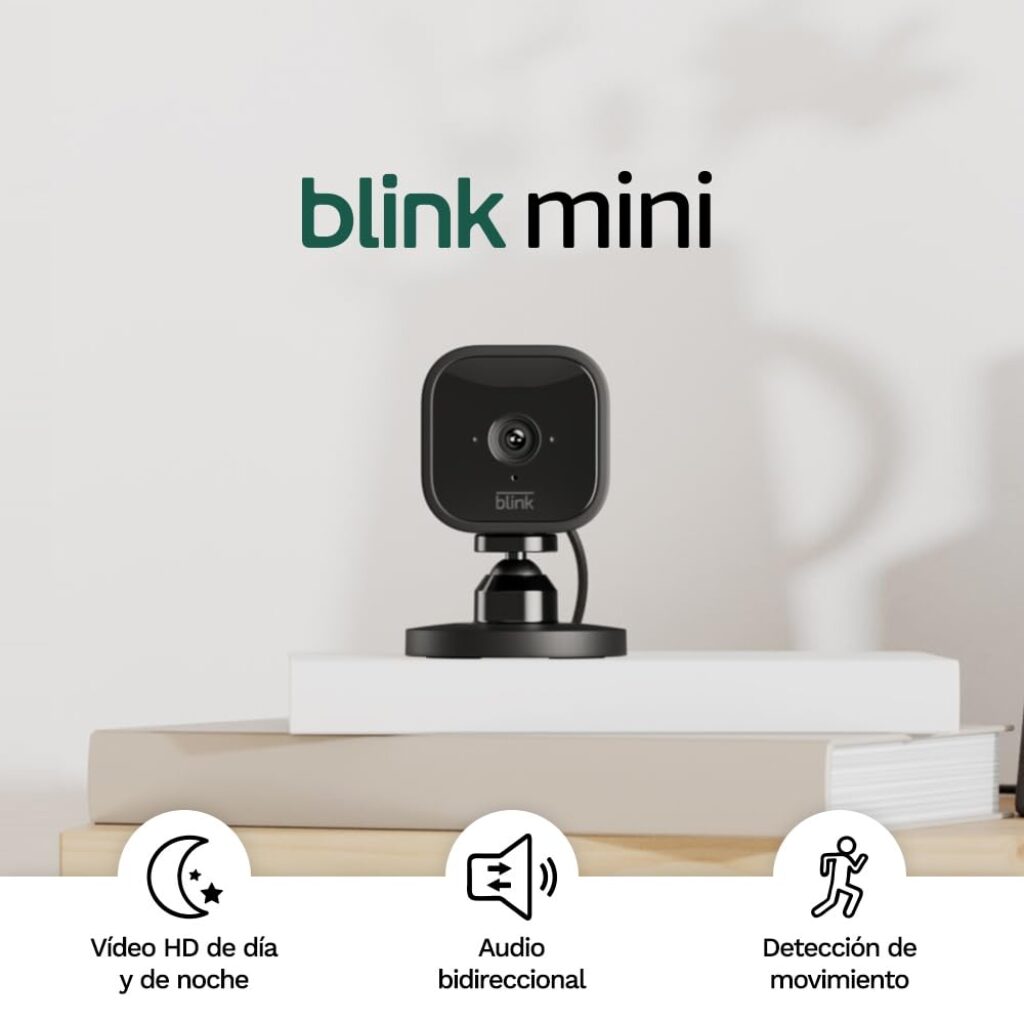 Blink Mini Câmara de segurança interior compacta e inteligente
