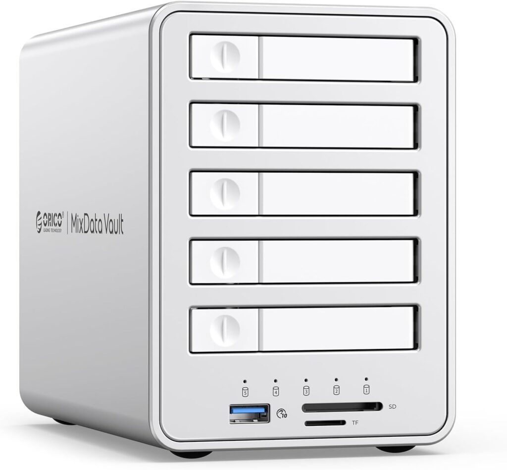 ORICO All-Flash Caixa para Discos Duros Raid de 5 Gavetas