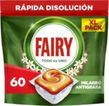 Fairy Original Tudo em 1 Cápsulas para Lava-louça, 60 Cápsulas, Eficaz Mesmo na Gordura Seca