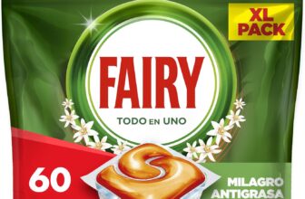 Fairy Original Tudo em 1 Cápsulas para Lava-louça, 60 Cápsulas, Eficaz Mesmo na Gordura Seca
