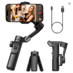 Estabilizador gimbal portátil de 3 eixos SmartXE para smartphone AI Rastreamento facial