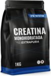 Creatina monohidratada 1 kg / 1000 g - 100% pó vegano - creatina monohidrato sem sabor com inulina