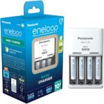 eneloop Carregador básico, para 2 ou 4 pilhas recarregáveis AA/AAA