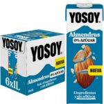 Yosoy Bebida vegetal de amêndoa 0%, embalagem de 6 x 1 l