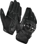 IRON JIA'S Luvas de Moto de Verão | Casca Dura de Fibra de Carbono