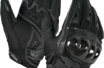 IRON JIA'S Luvas de Moto de Verão | Casca Dura de Fibra de Carbono