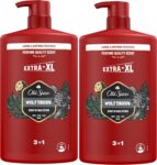 Old Spice Wolfthorn Gel de duche e champô 3 em 1 para homem, 2 x 1 L