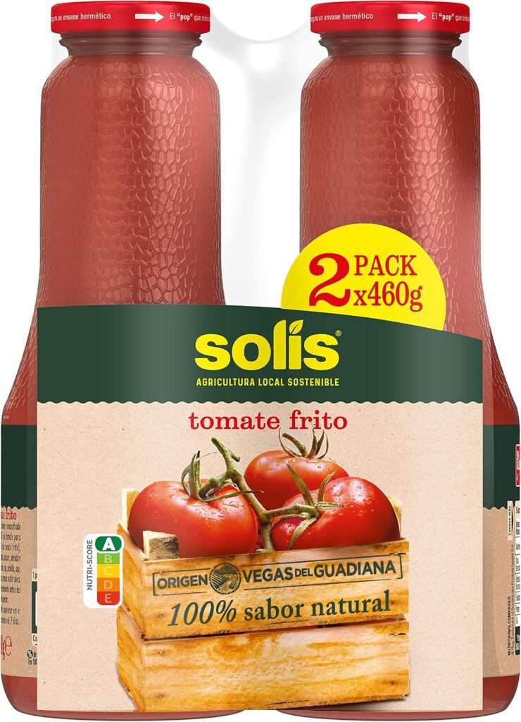 Sólis tomate frito clássico Bipack frasco de vidro sem glúten, 6 x 460 g