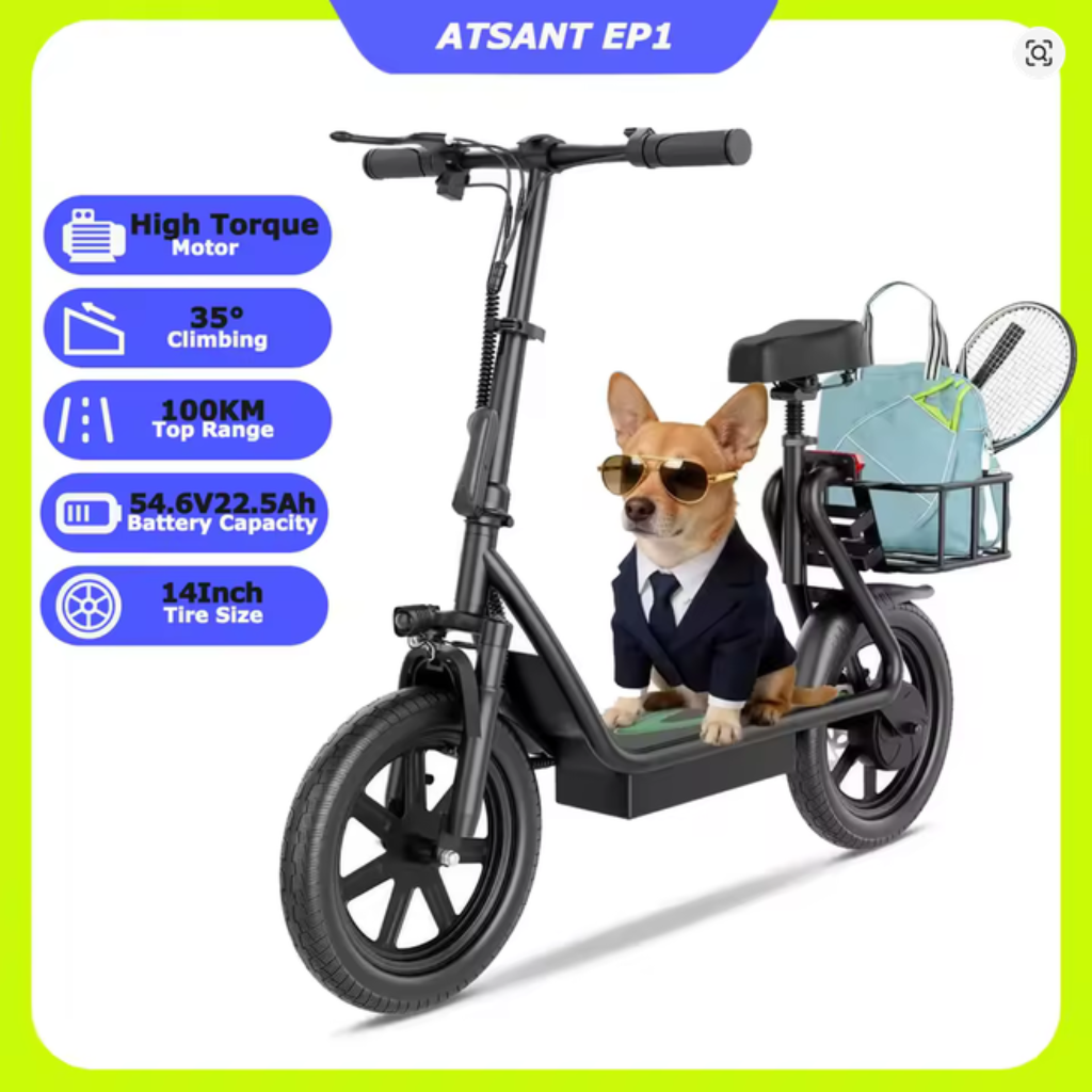 Bicicleta Elétrica JUICEASE EP1 PRO, Alcance até (22.5Ah 100km)