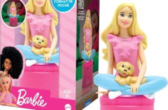 LEXIBOOK, Barbie, Luz de noite LED de bolso