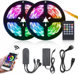 Oferta Amazon! 15 mt Fita LED RGB (450 LEDs) + APP + Comando por 12,80€