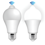 lâmpada E27 led com sensor de movimento