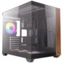 Caixa PC Gaming ATX Antec CX800 com Vidro Temperado e RGB Preta/Madeira