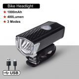 Luz para bicicleta frontal da marca OLIGHT com 400 Lumens e 1000mah