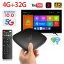 Box d9 android 10.0, Wifi 2.4g e 5g, cpu Amlogic 905, 4k hd 4gb + 32gb