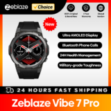 Zeblaze vibe 7 pro relógio inteligente Ecrã AMOLED 1.43″ modo Always-on