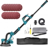Lixadeira de parede TACKLIFE 800W, 500-1800RPM, com sistema de vácuo, cabo telescópico e luzes LED