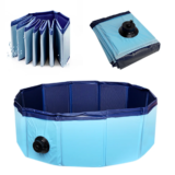 Piscina dobrável para cães em PVC antiderrapante Resistente e fácil de guardar